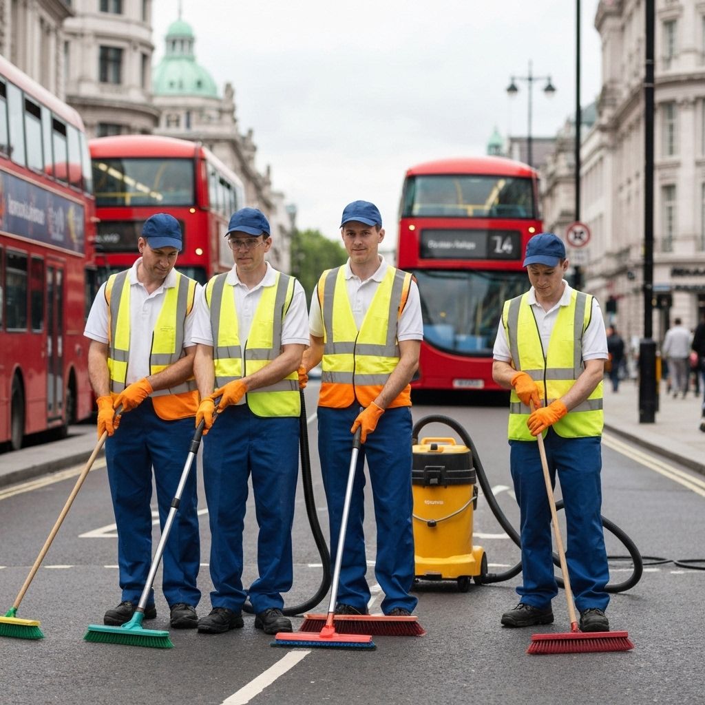 Professional cleaning team